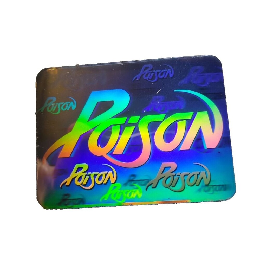 Poison Holograph Foil Sticker 1991 RockCards Brockum Chase Heavy Metal Rock